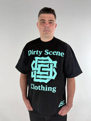 Dirty Scene 350GSM Heavyweight Cotton T-Shirt – Turquoise