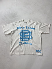 Dirty Scene 350GSM Heavyweight Signature Cotton T-Shirt – Pure White