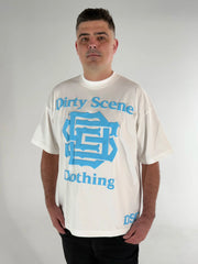 Dirty Scene 350GSM Heavyweight Signature Cotton T-Shirt – Pure White
